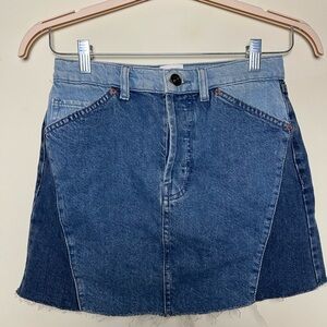 BDG Blue Denim Mini Skirt